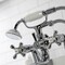 Kingston Brass KS227C Deck Mount Clawfoot Tub Faucet with Hand Shower, Polished Chrome KS227C - alternate 2